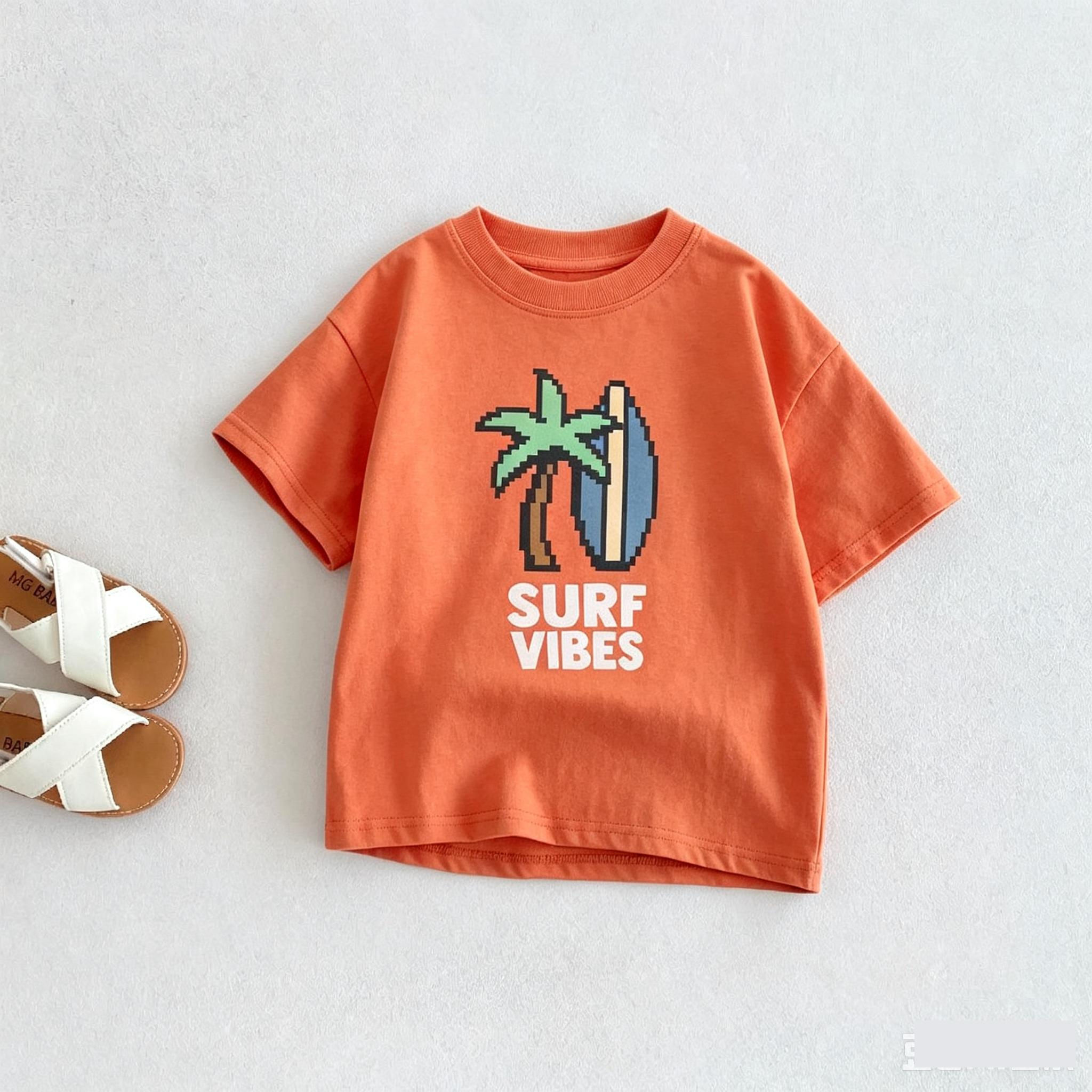T-shirt For Children's Clothes Summer Printed Cartoon Fashion Short Sleeve Tops