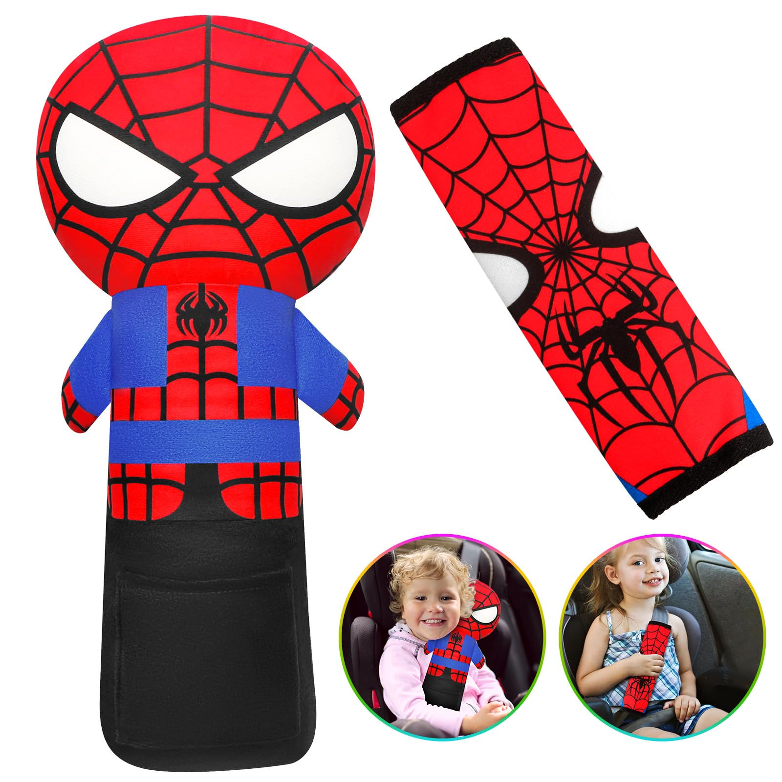 Seat Belt Cover for Kids - Car Pillow for Kids Seat Belt Pillow Car Seatbelt Cov