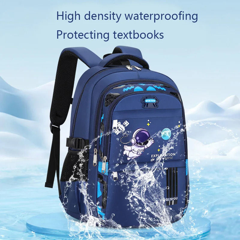 Thumbnail: Kids Backpack Children School Bags for Boys Astronaut School Backpack Waterproof