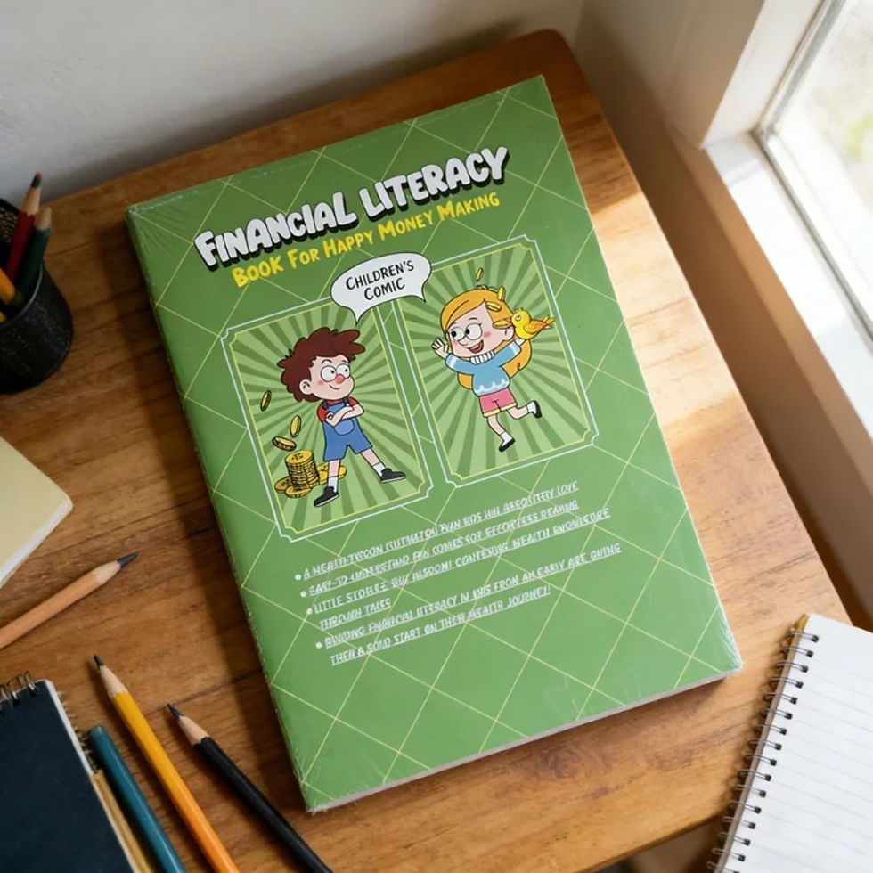 Thumbnail: Kids Financial Literacy Book, Children's Comic Style Money Learning Book, All-in