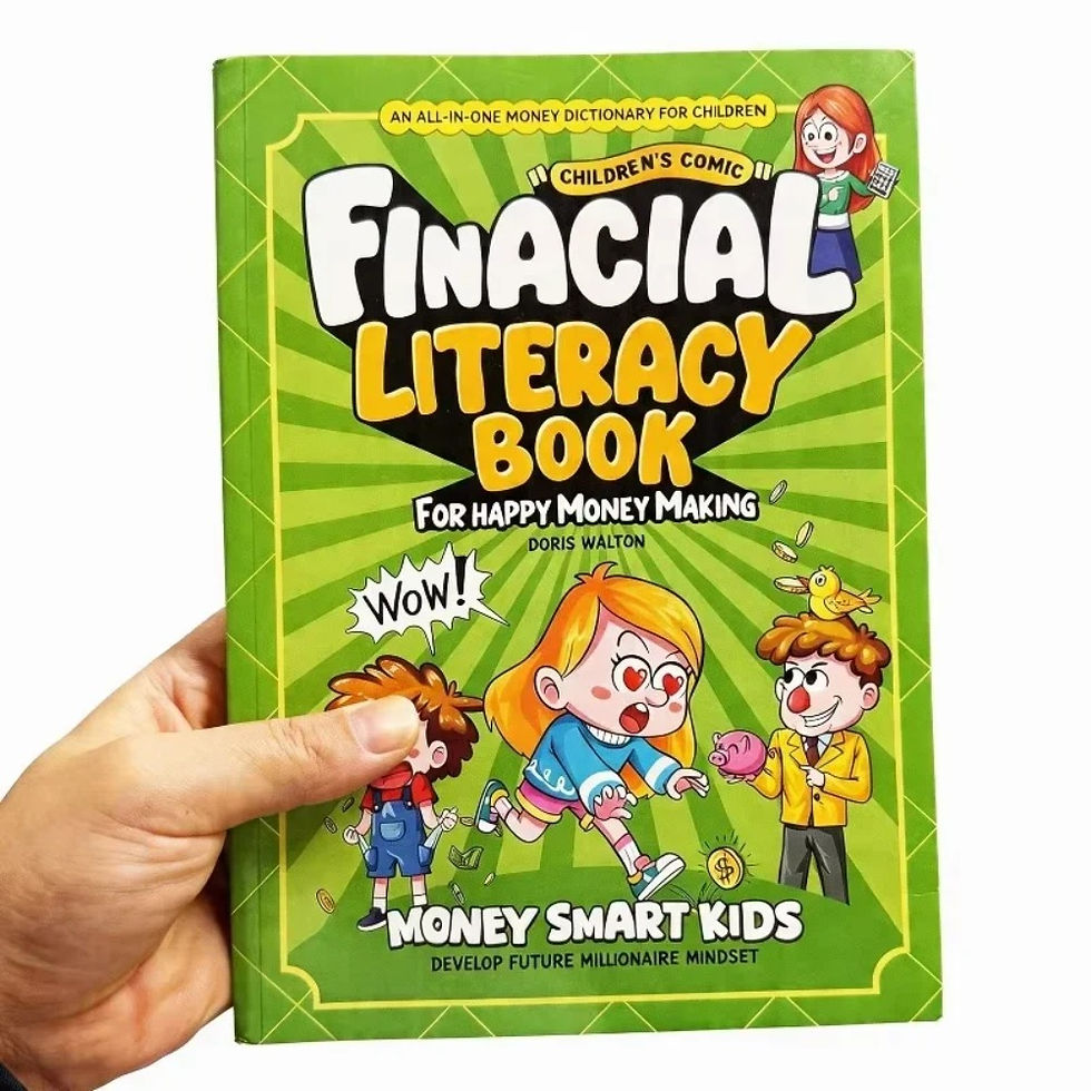 Thumbnail: Kids Financial Literacy Book, Children's Comic Style Money Learning Book, All-in