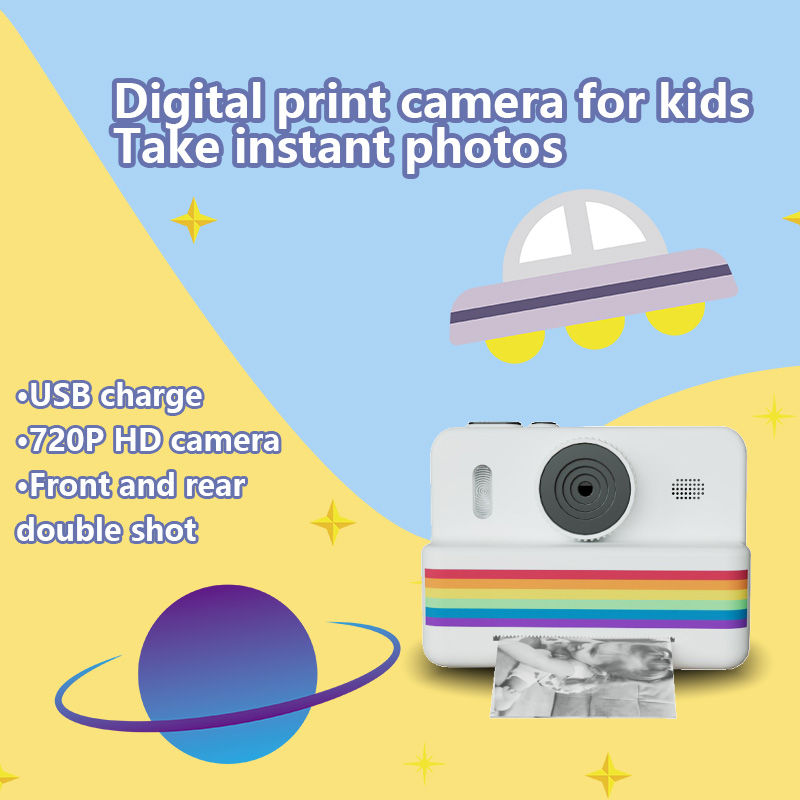 Thumbnail: Kids Camera Instant Print,2.8 Inch Screen, USB charging,Children Digital Camera 