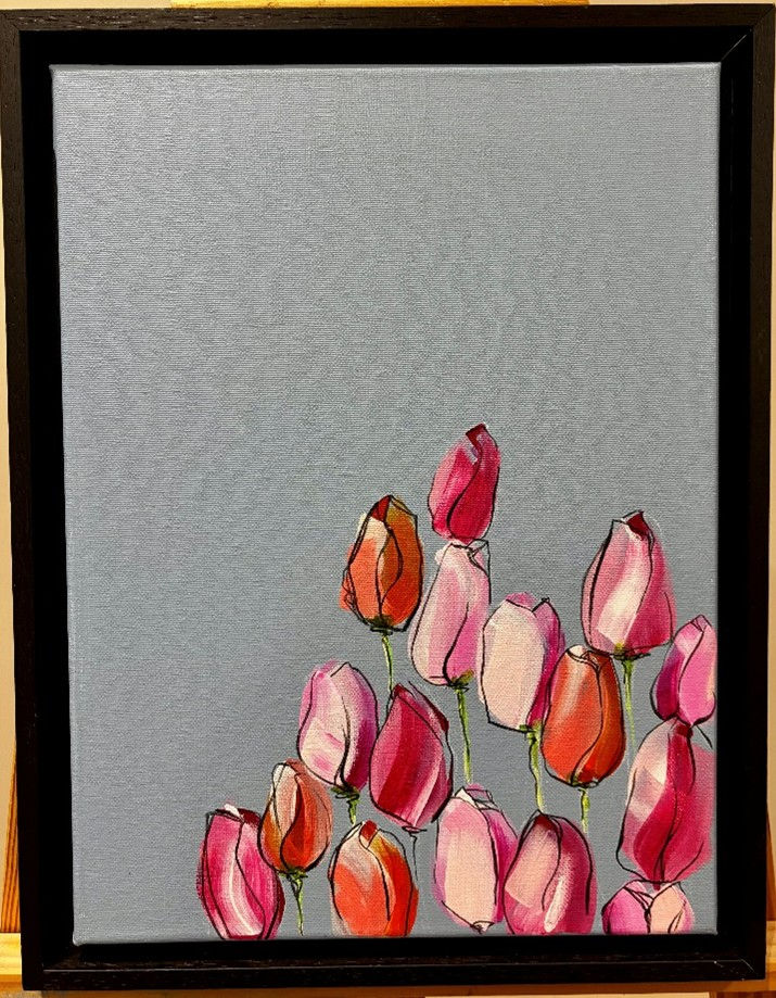 Lipstick tulips
