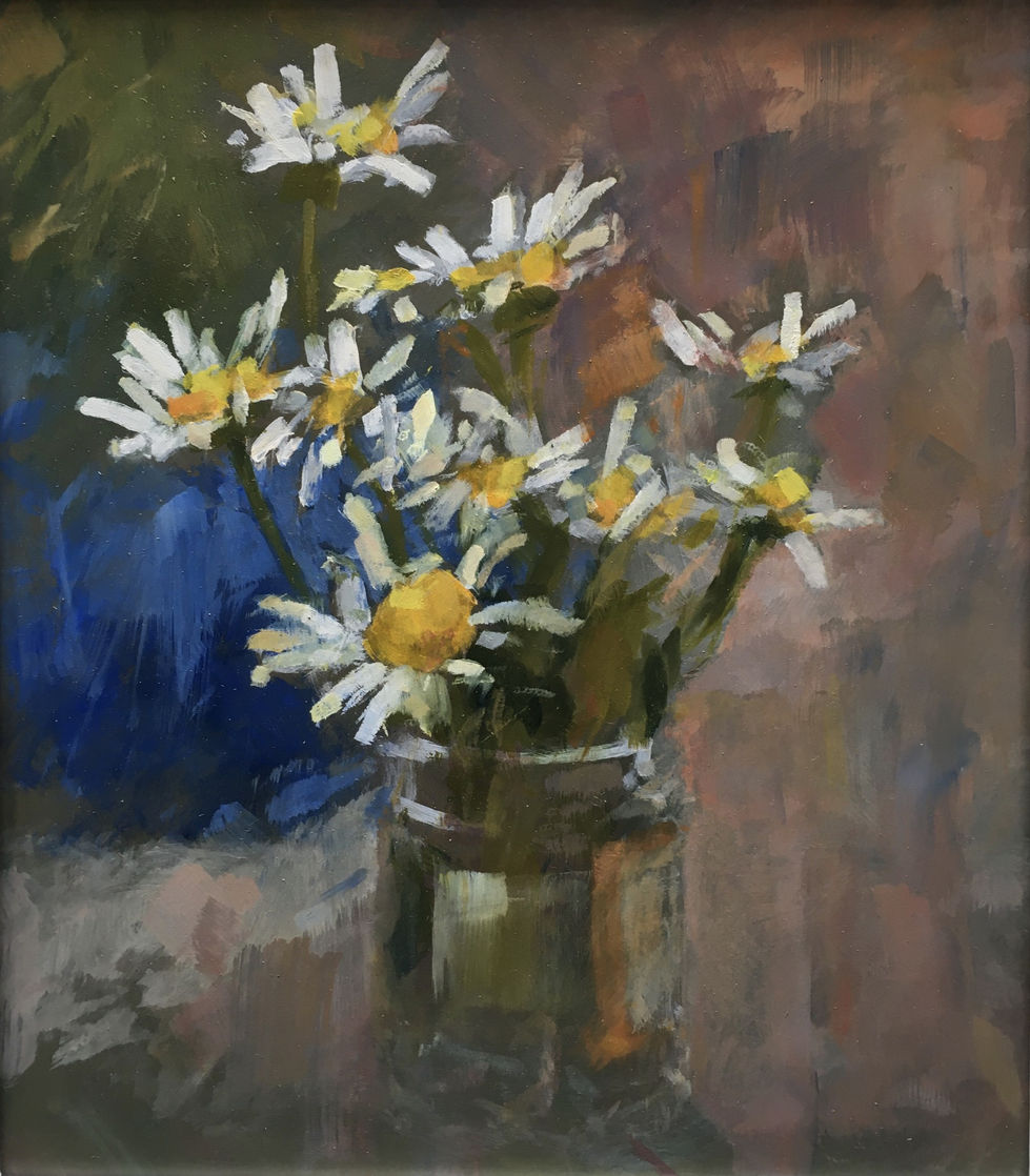 ‘Daisies in a ginger jar’