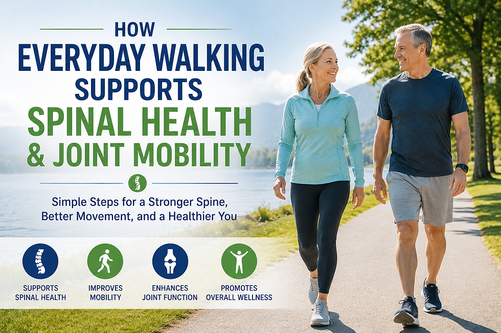 Discover how everyday walking supports spinal health, joint mobility, posture, and overall wellness while complementing chiropractic care for an active lifestyle.