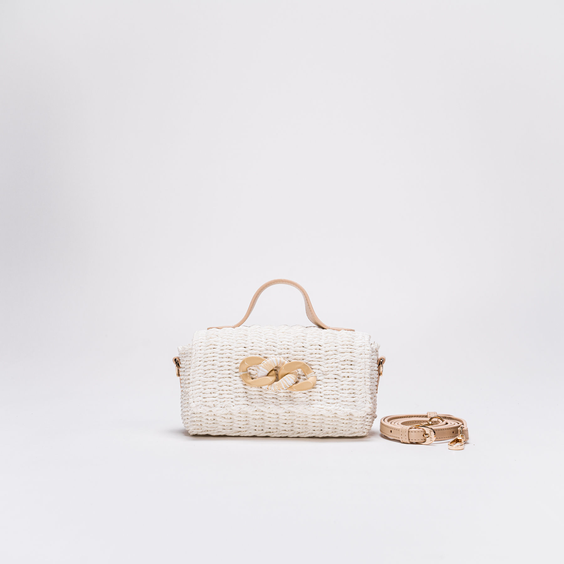 MINNIE - White Raffia