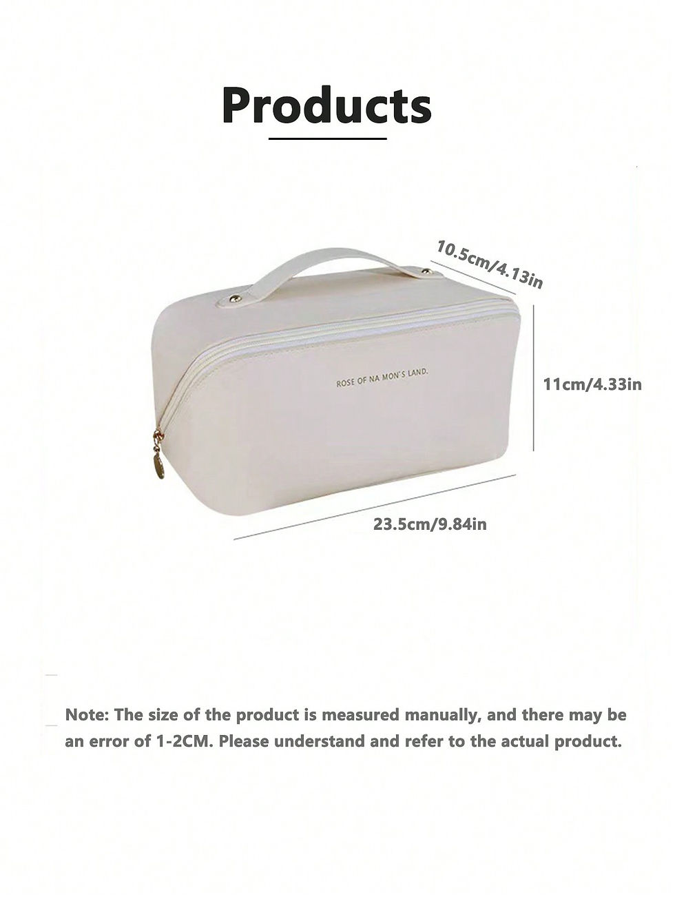 Miniatura: Necessaire Grande de Viagem para Mulheres em Couro Sintético