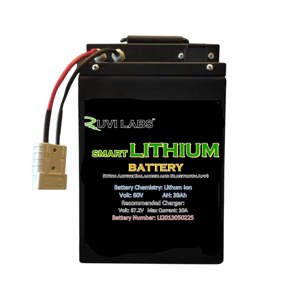 Ruvi Labs Smart Lithium Ion Battery Pack 60v  23Ah - 45Ah for E-Bike