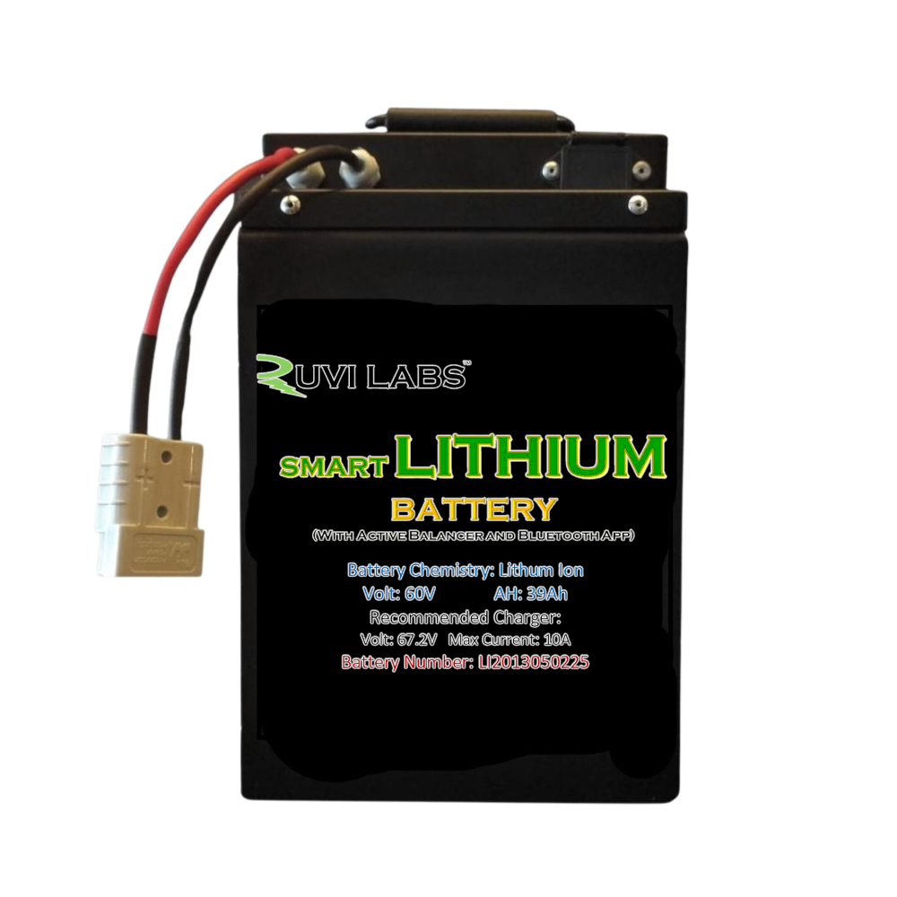 Ruvi Labs Smart Lithium Ion Battery Pack 60v 23Ah - 45Ah for E-Bike