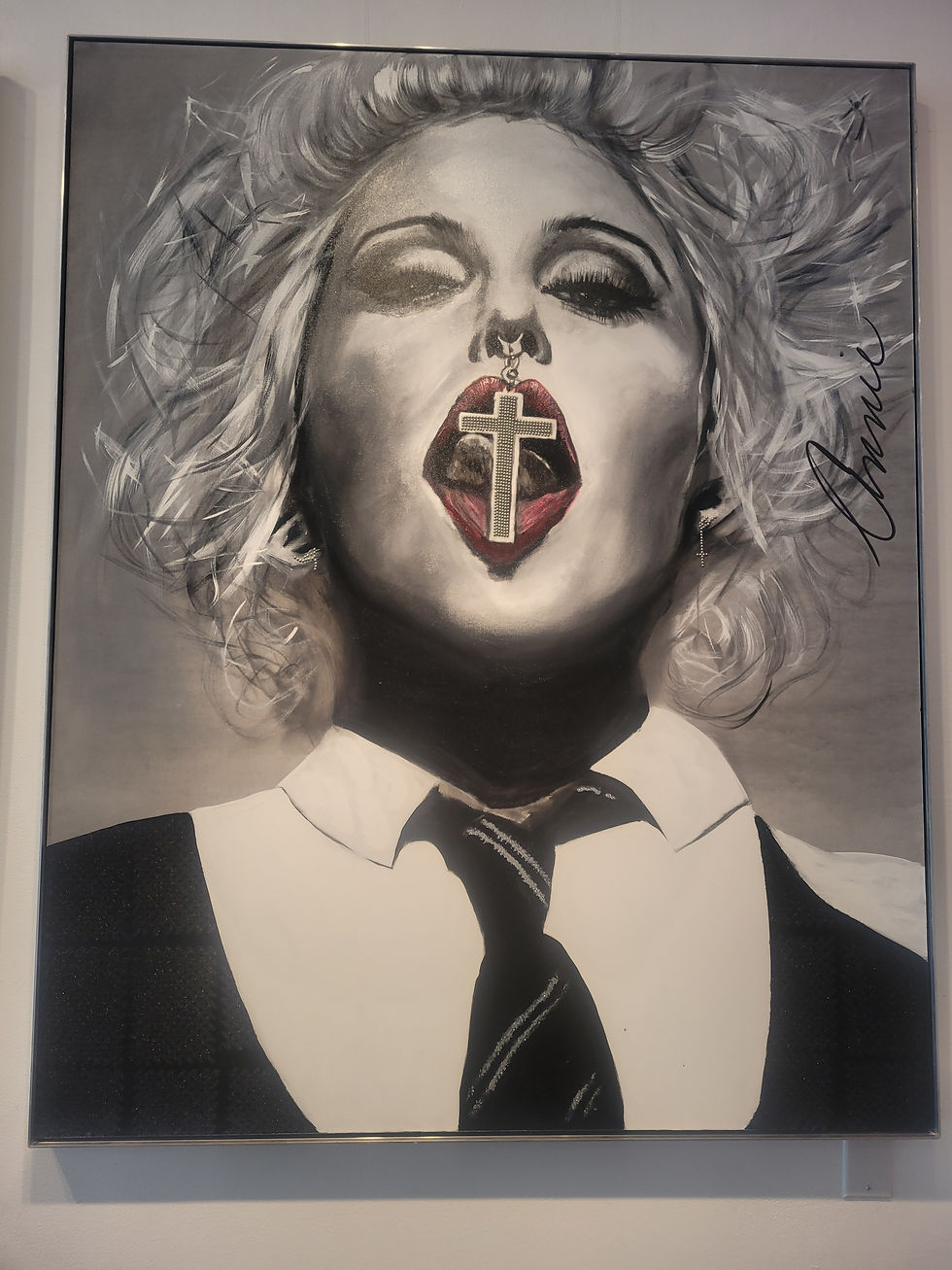 Miniature : Madonna,  Acrylic on canvas 