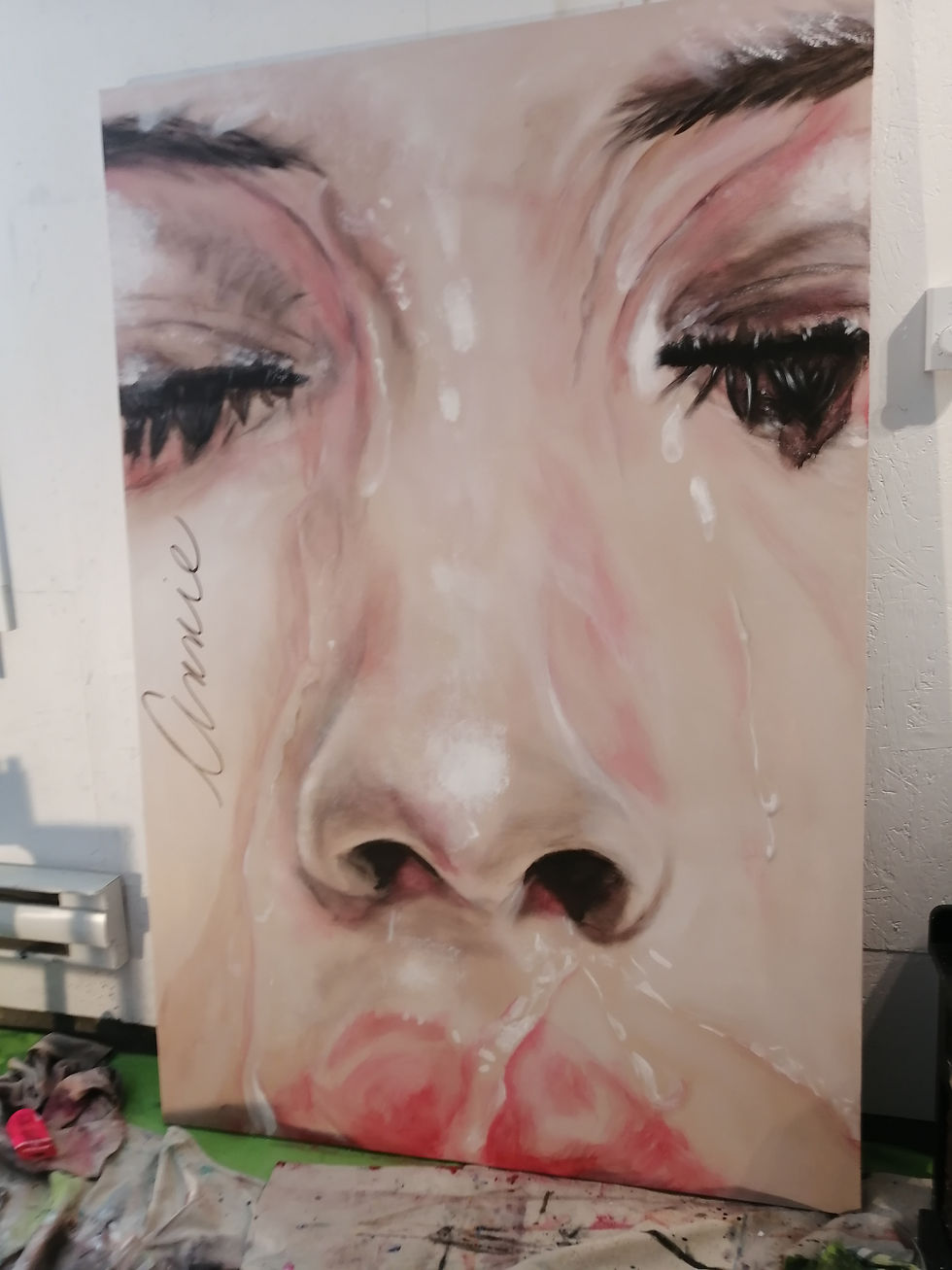 Miniature : Acrylique sur toile , Soft water, prix sur demande 