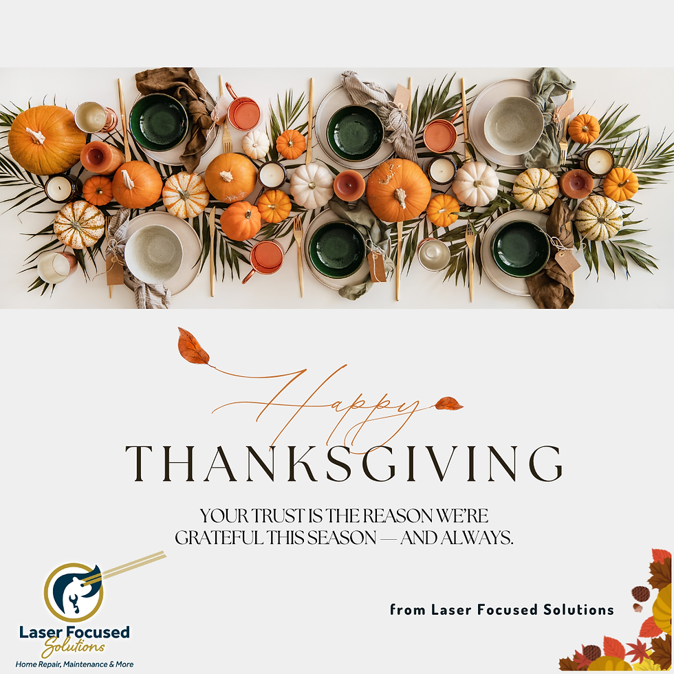 🦃 Happy Thanksgiving From Laser Focused Solutions. We are thankful for you all.