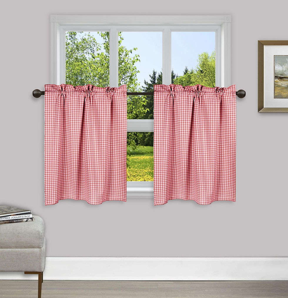 Thumbnail: Native Fab 2 Panels Tier Curtains
