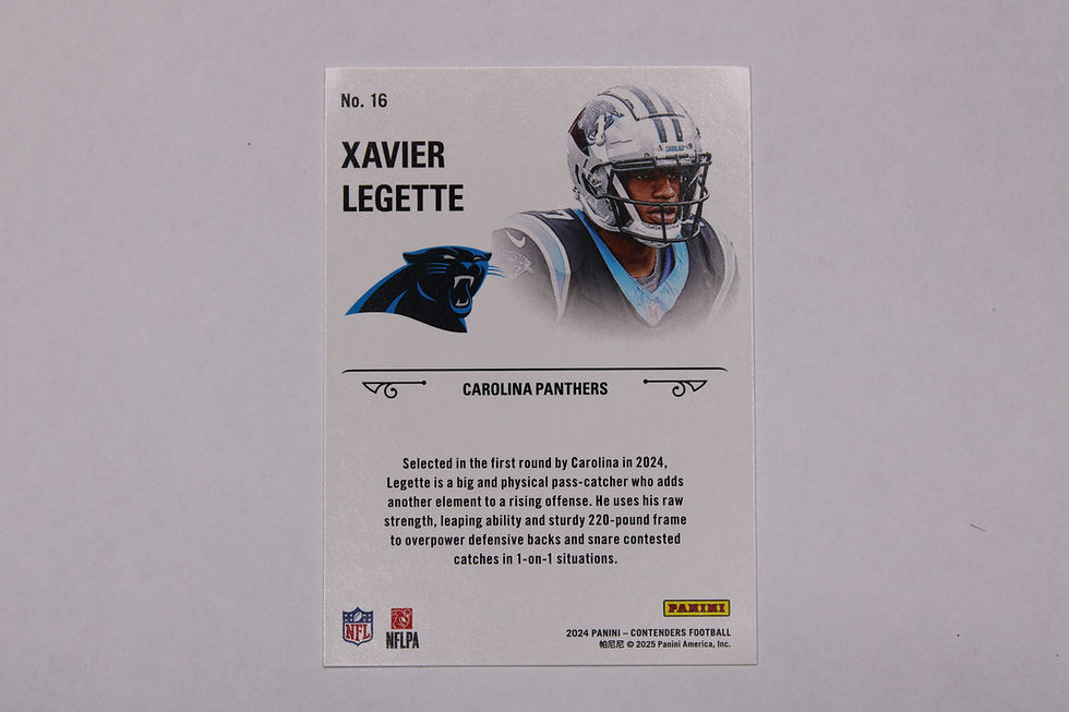 Xavier Legette trading card