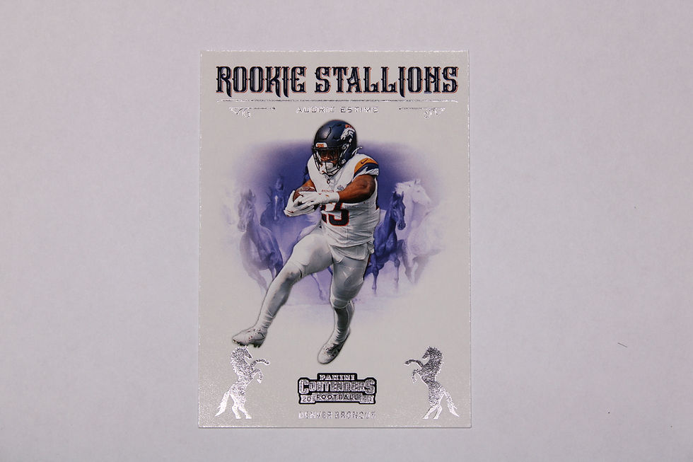 Audric Estime trading card