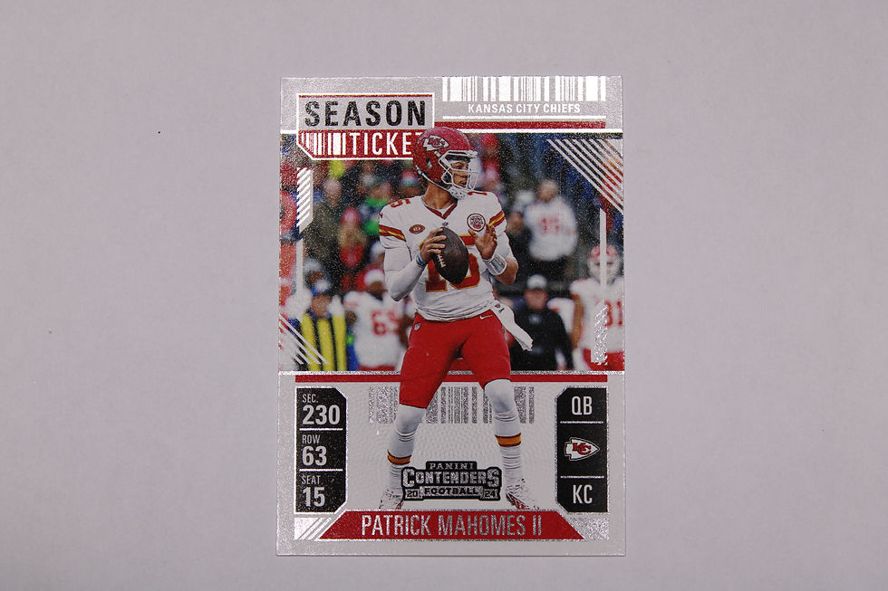 Patrick Mahomes II trading card