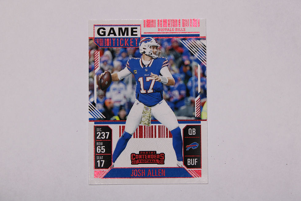 Josh Allen trading card