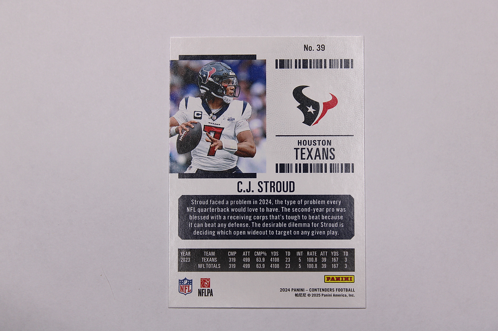 C.J. Stroud trading card