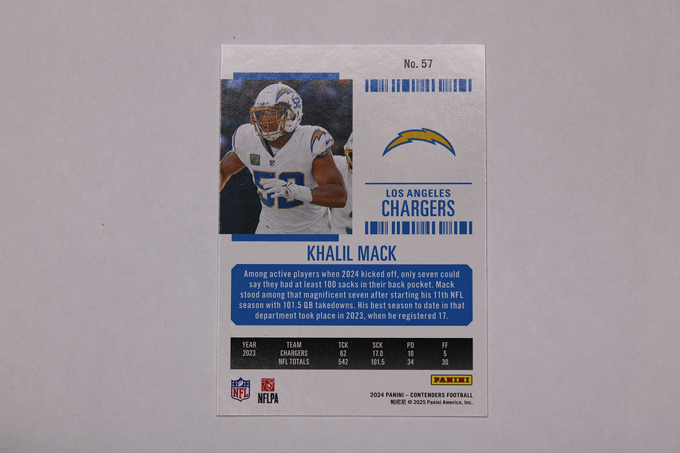 Khalil Mack trading card