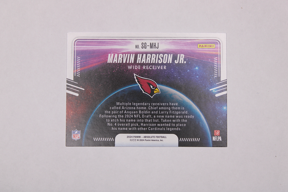 Marvin Harrison Jr. trading card