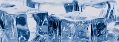 Les blocs de glace pour représenter le froid