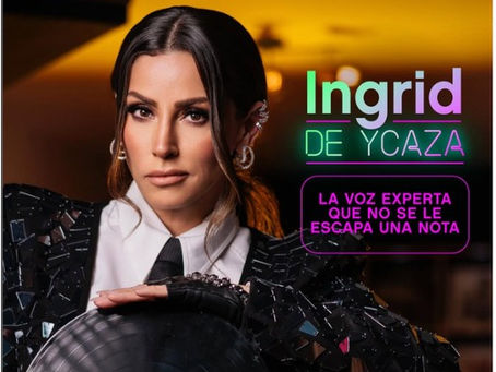 Ingrid De Ycaza como jurado en la séptima temporada de Yo Me Llamo en Telemetro, programa de talento musical más visto en Panamá.