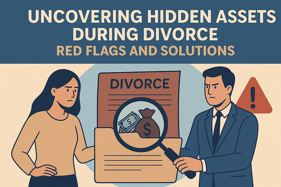 Uncovering Hidden Assets During Divorce: Red Flags and Solutions