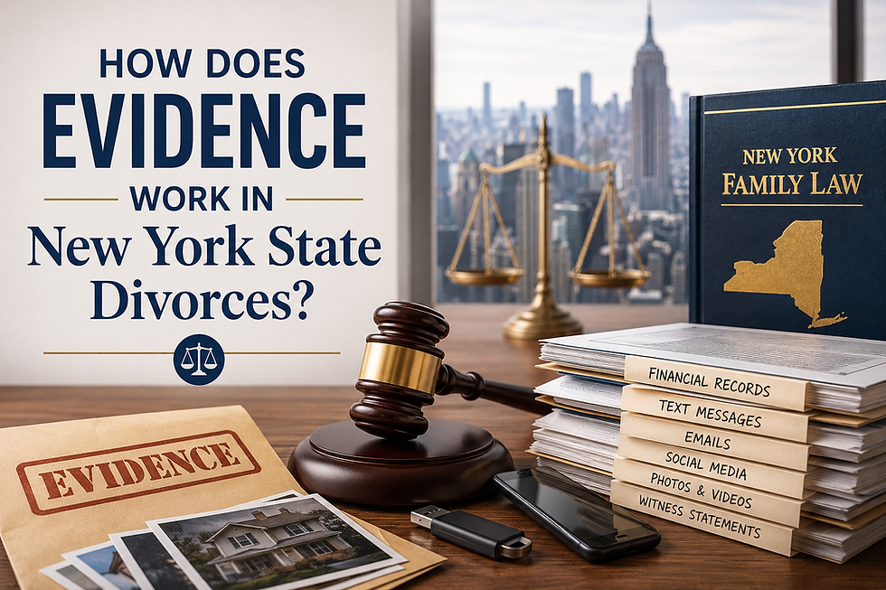 How Does Evidence Work in New York State Divorces?