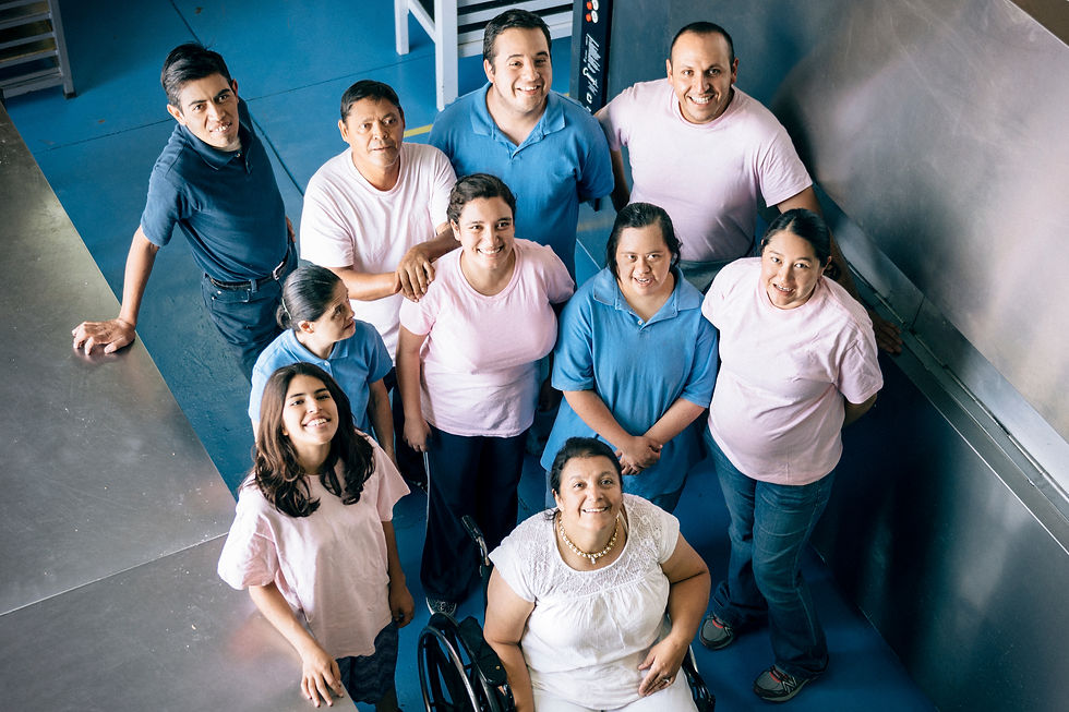 Group of adults smiling at camera