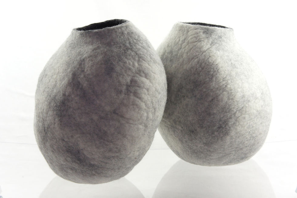 Miniaturbild: Katzenhöhle 100 % Naturfilz - Schneeweiß