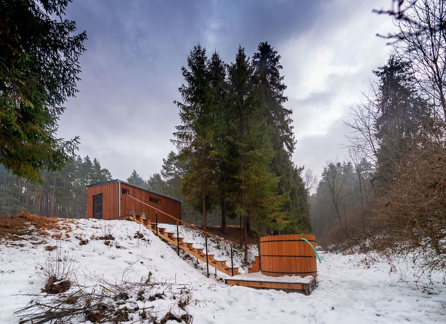 Sauna v lese