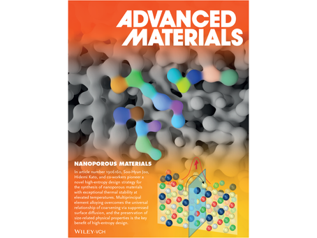 The paper「Beating Thermal Coarsening in Nanoporous Materials via High‐Entropy Design」...