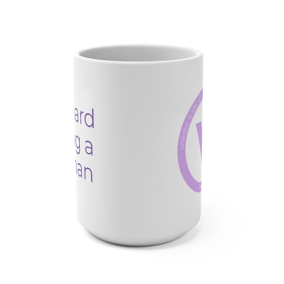 Thumbnail: it's hard being a human mom - 15oz Mug
