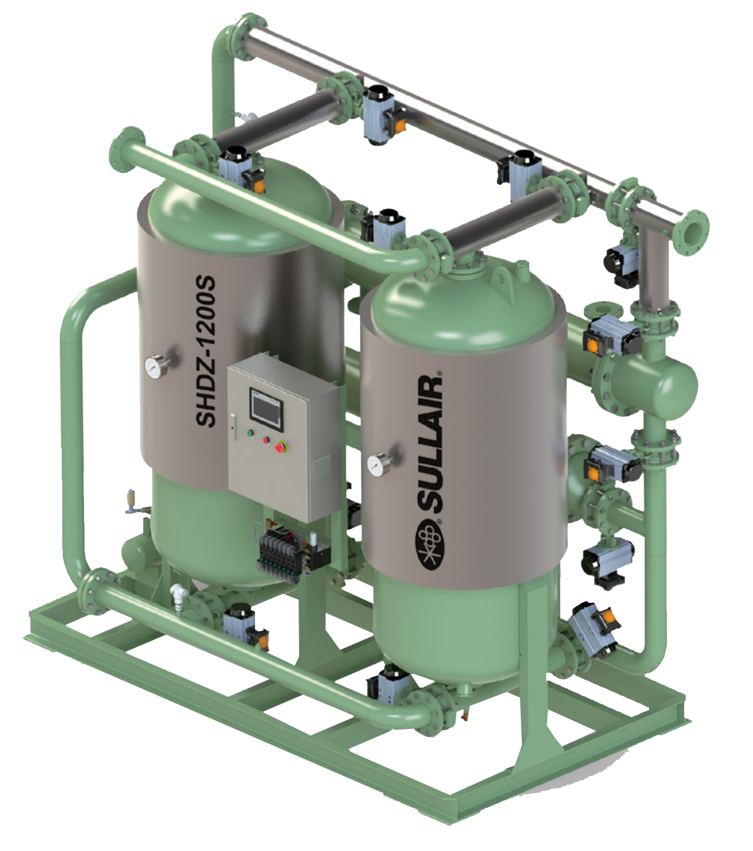 SULLAIR SHDZ-S Series Heat of Compression Zero Loss Desiccant Dryer