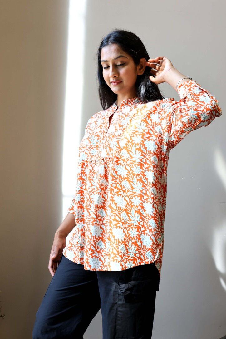 Miniature : Blouse Iris framboise