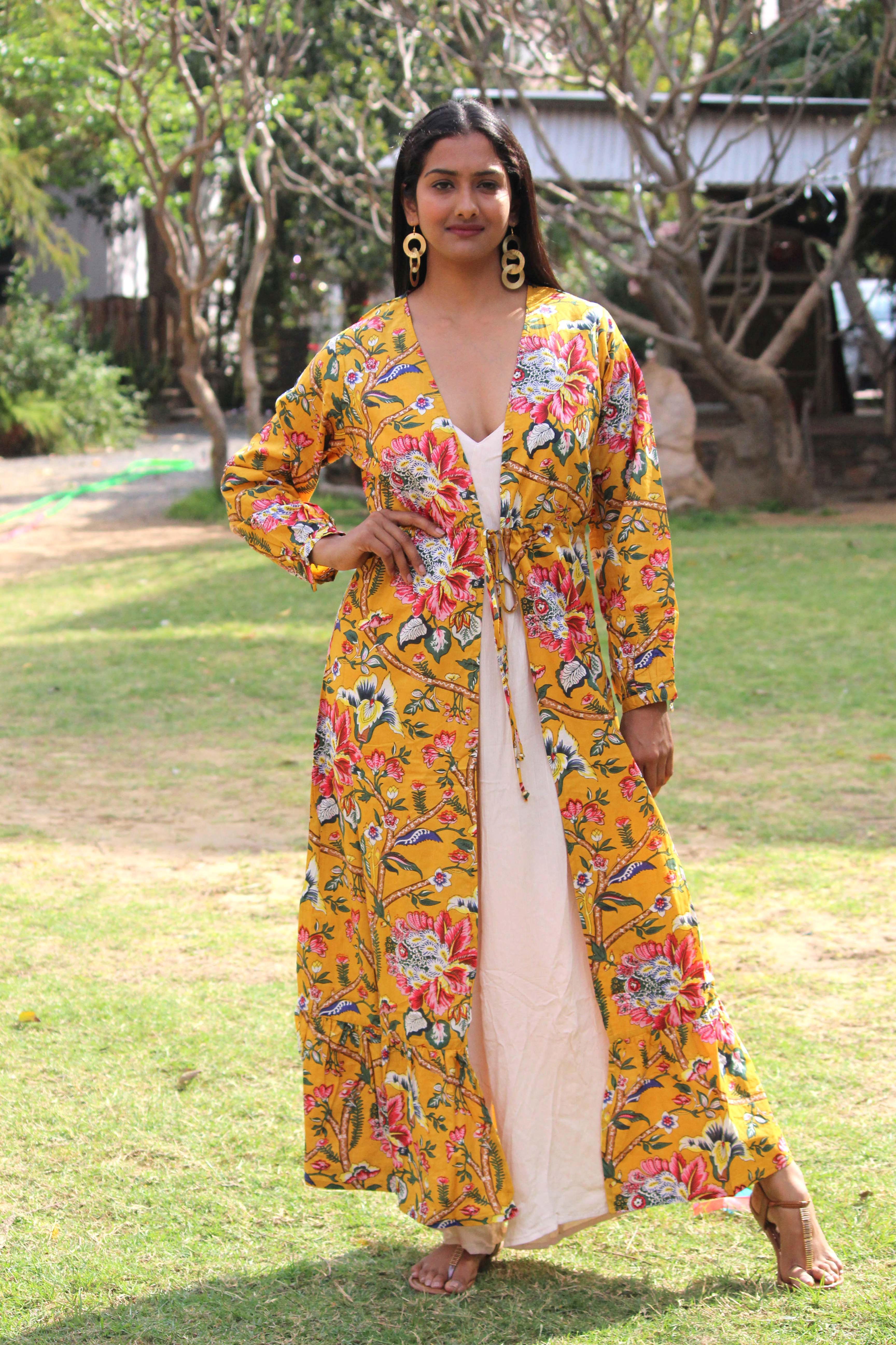 Kimono coton avec lien