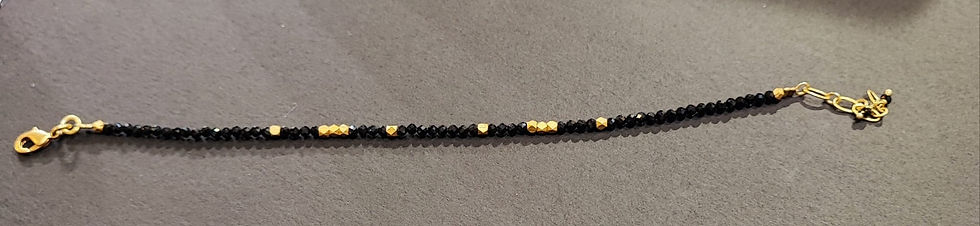 Miniature : Bracelet en pierre Onix noir