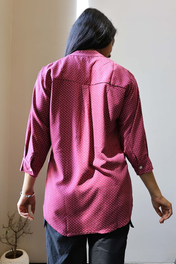 Miniature : Blouse Iris framboise