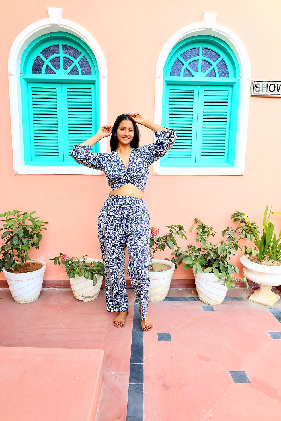 Miniaturbild: Pantalon Soraya jaune orange