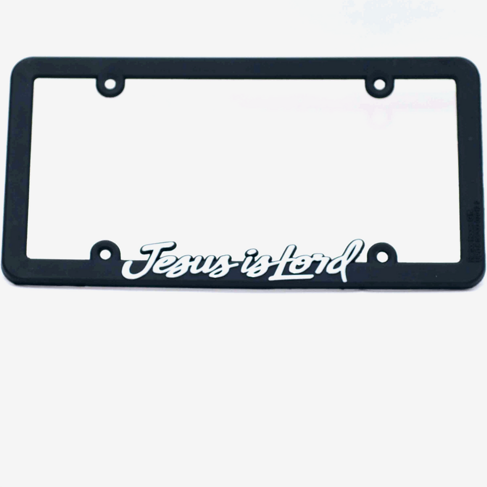 JESUS IS LORD 12  LICENSE PVC FRAME