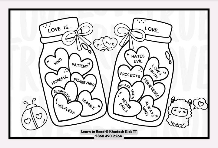 Thumbnail: Khadosh Kids "True Love is" Colouring Sheet - FREE
