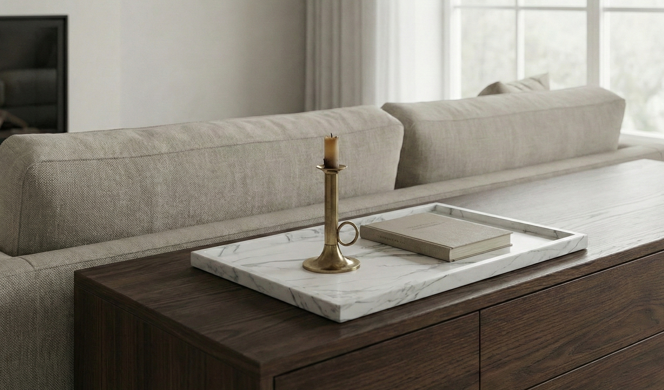 CALACATTA WHITE MARBLE TRAY