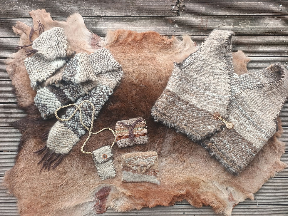 Spinning and Weaving with raw wool JULY