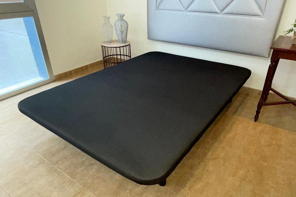 Thumbnail: (1) AZABACHE, upholstered bed base