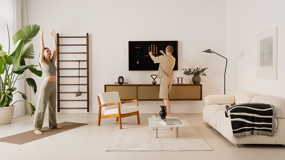 Home Gym in dezenten Farben