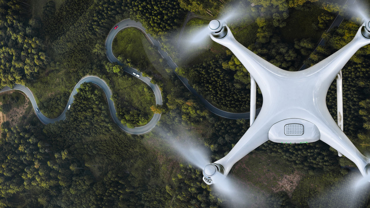 Luftaufnahme einer Drone
