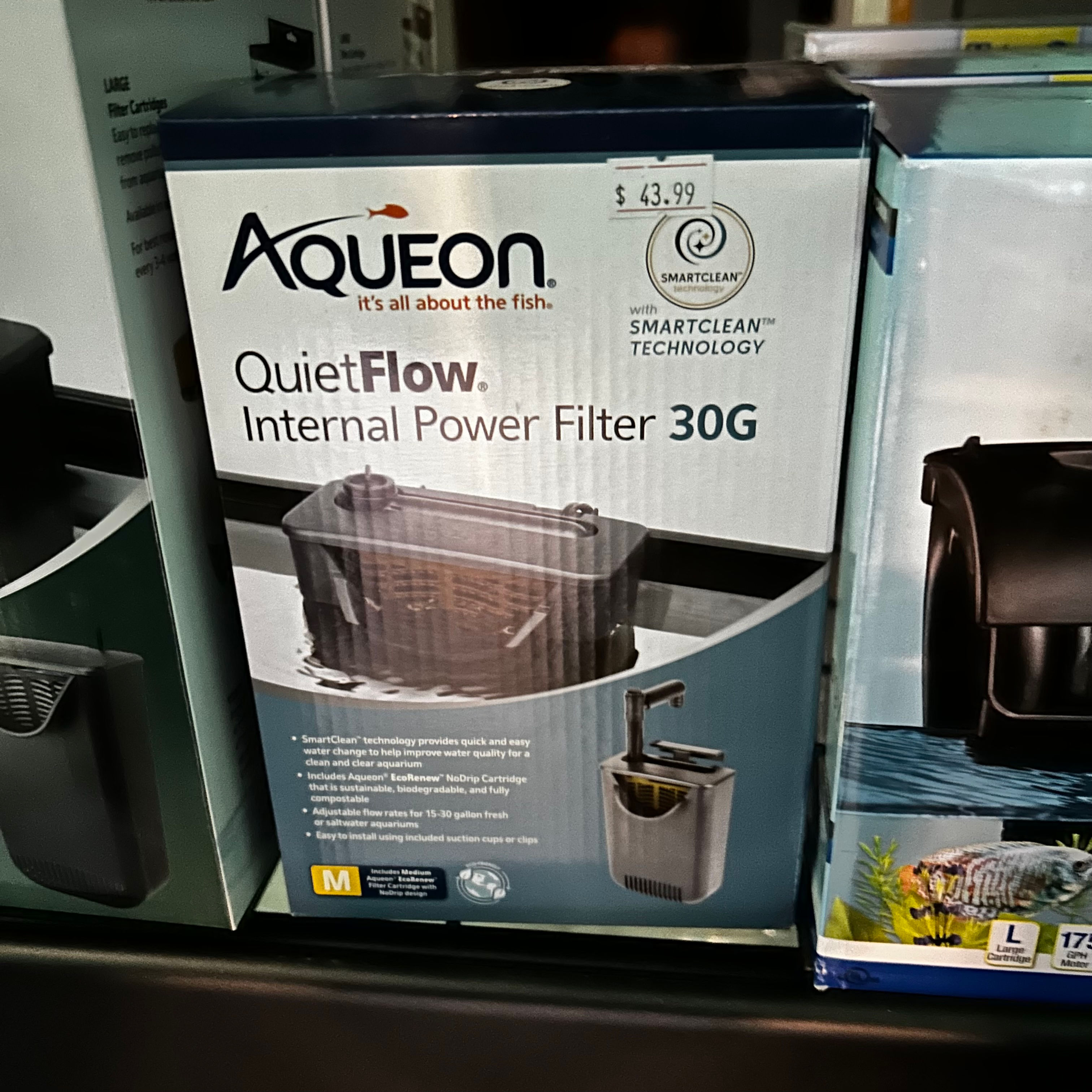 Aqueon Internal Power Filter 30G