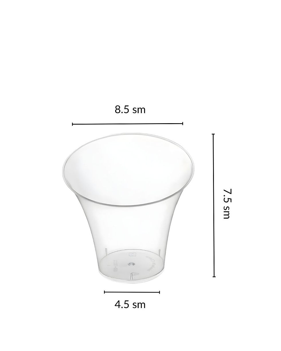 Thumbnail: Soft Pack | Ch-77 model şəffaf plastik desert qabı 140 ml