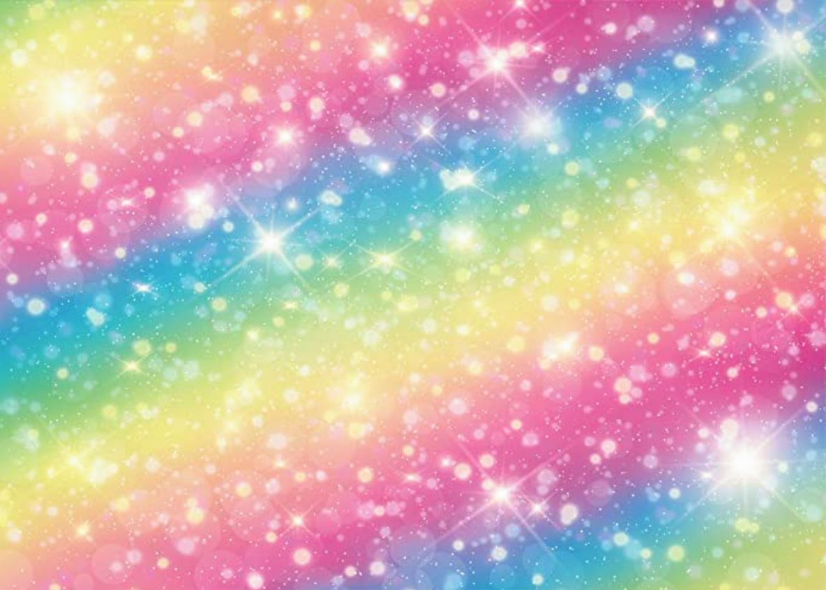Arc-en-ciel-brillant 5X7