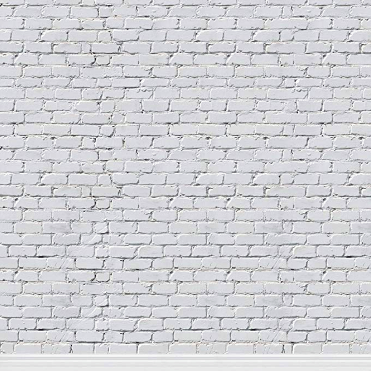 Mur brique blanc 8X8